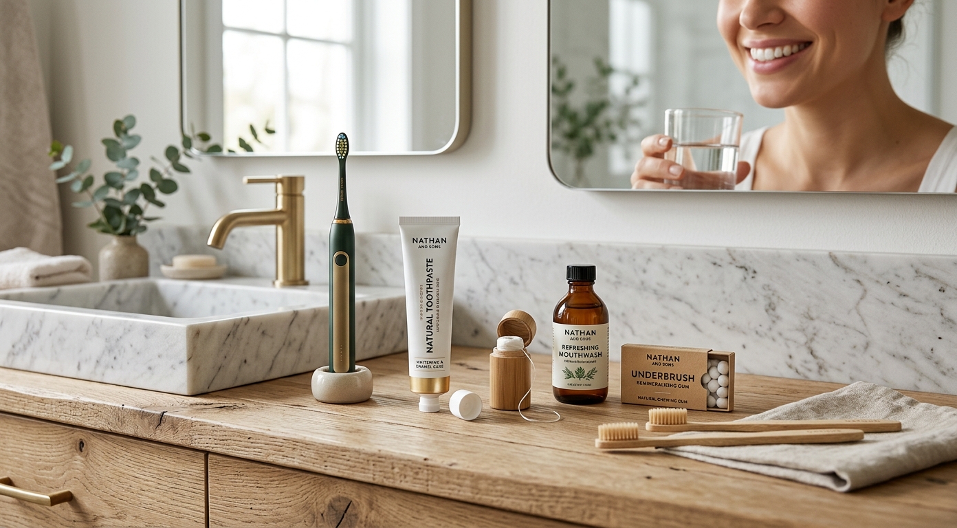 Oral Care Products, Natural Chewing Gum, and Teeth Whitening Products by Nathan And Sons